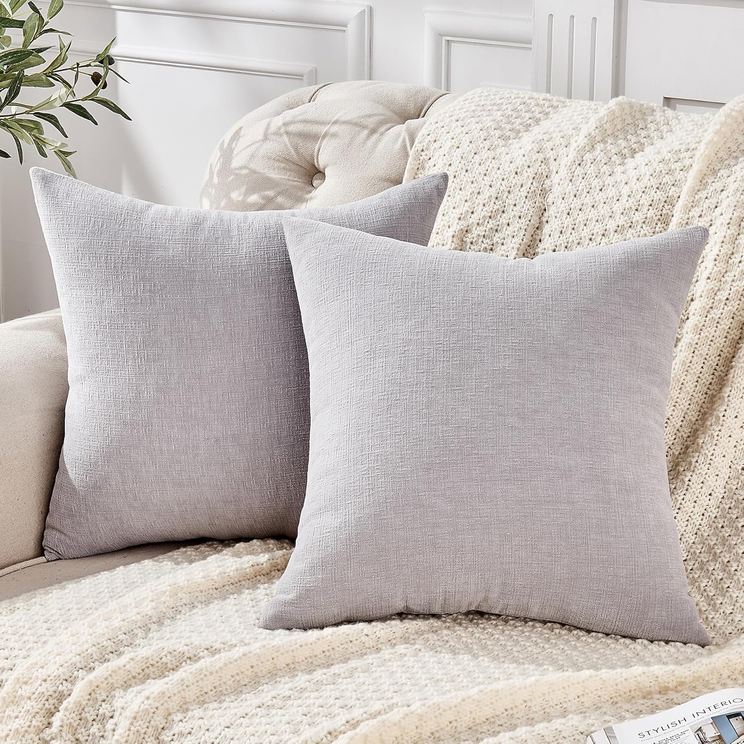 2-PACK CHENILLE THROW PILLOW