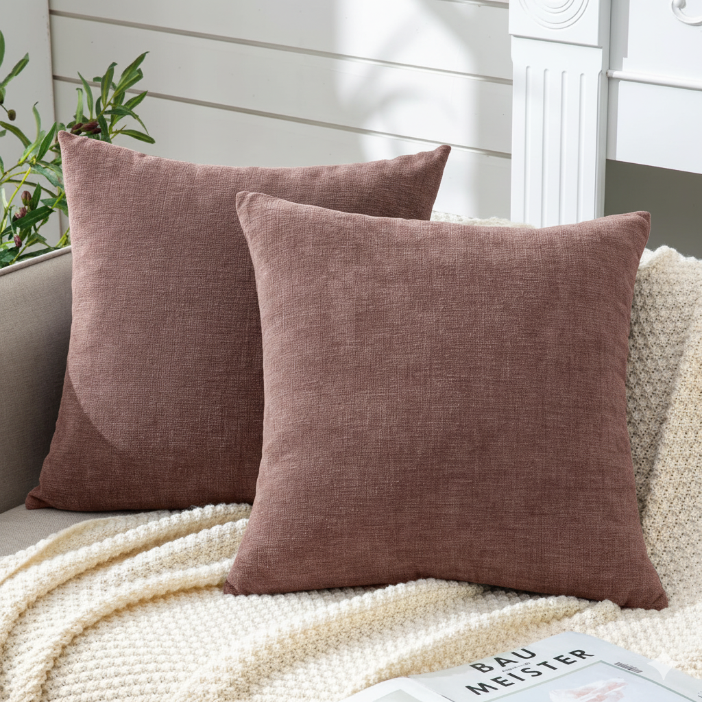 2-PACK CHENILLE THROW PILLOW