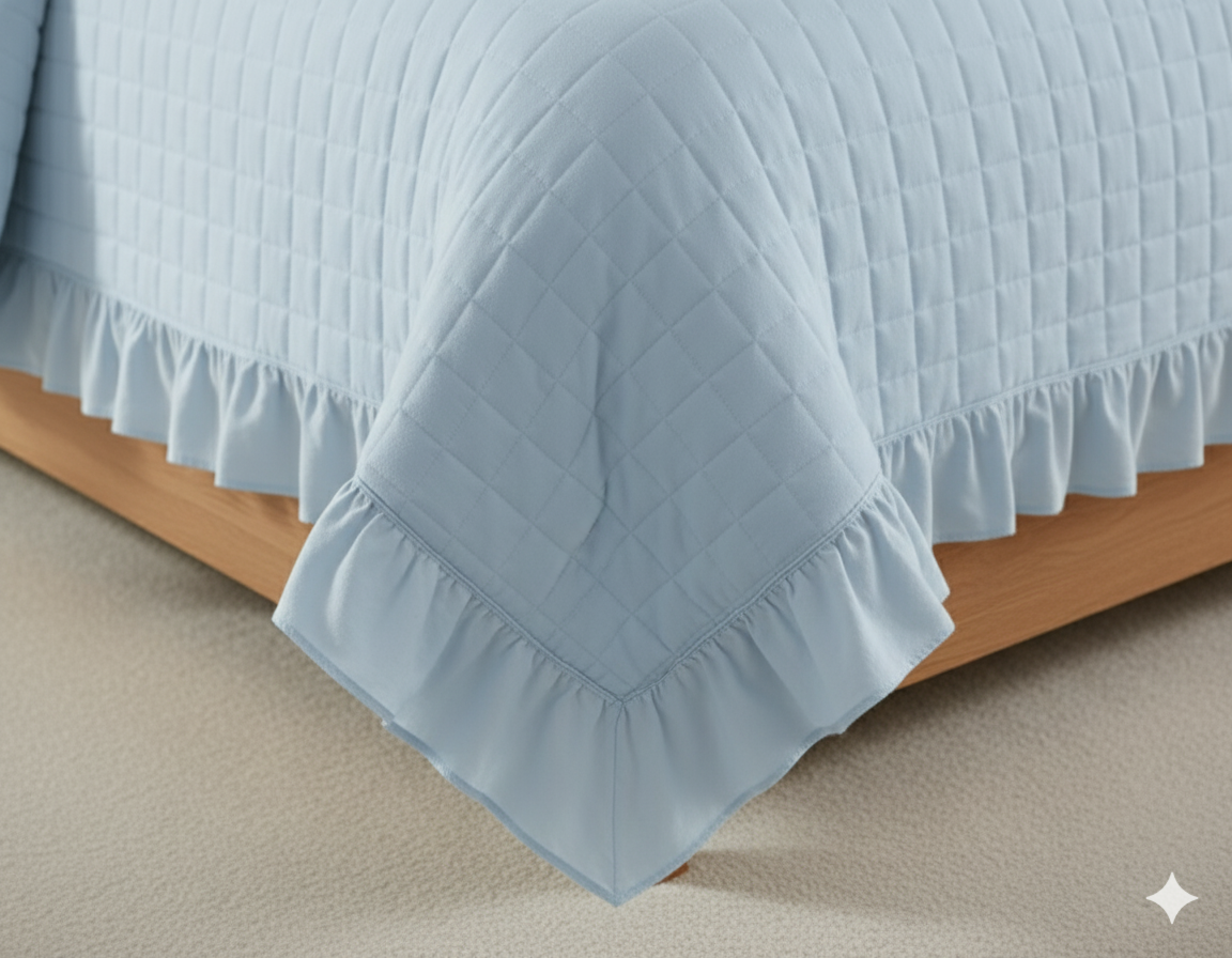 3-PIECE WASHED QUILT BEDDING SET
