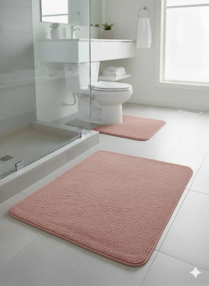 PLUSH YARN BATH MAT