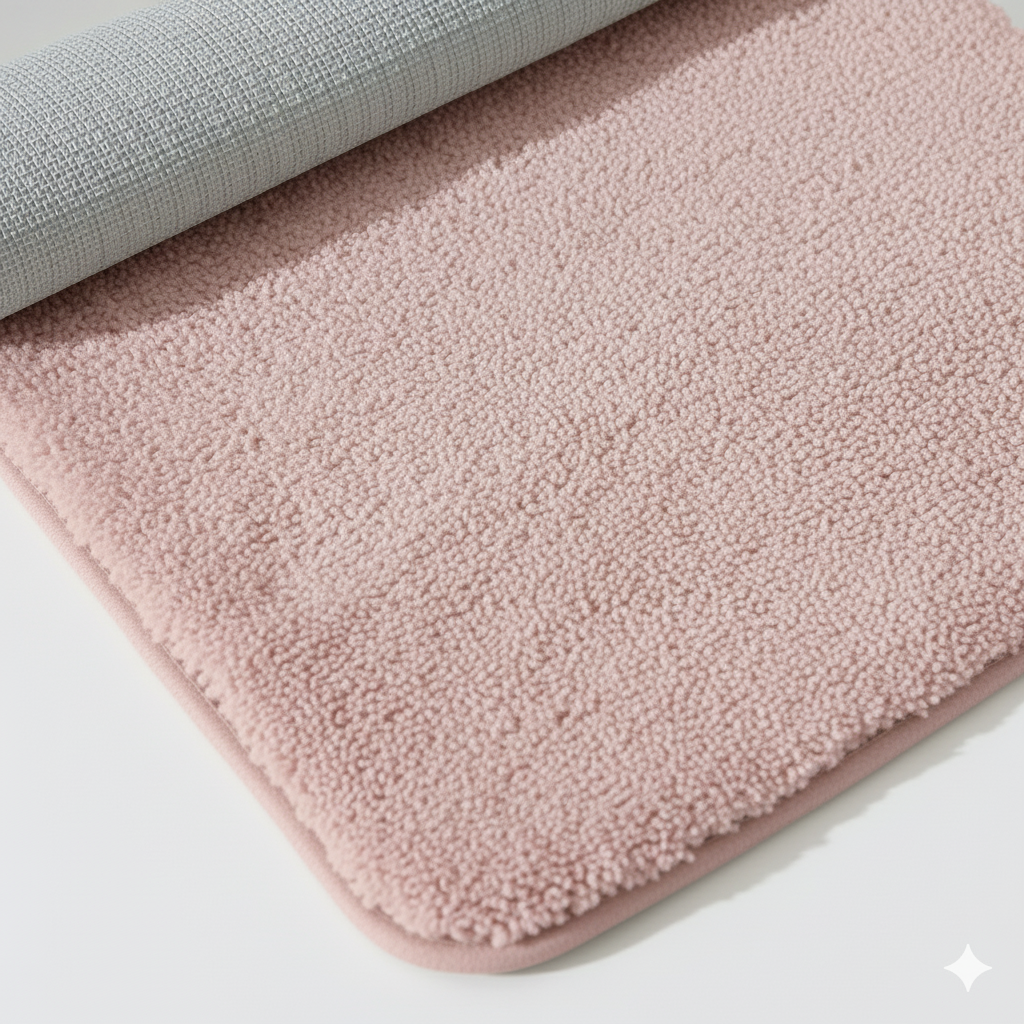 PLUSH YARN BATH MAT