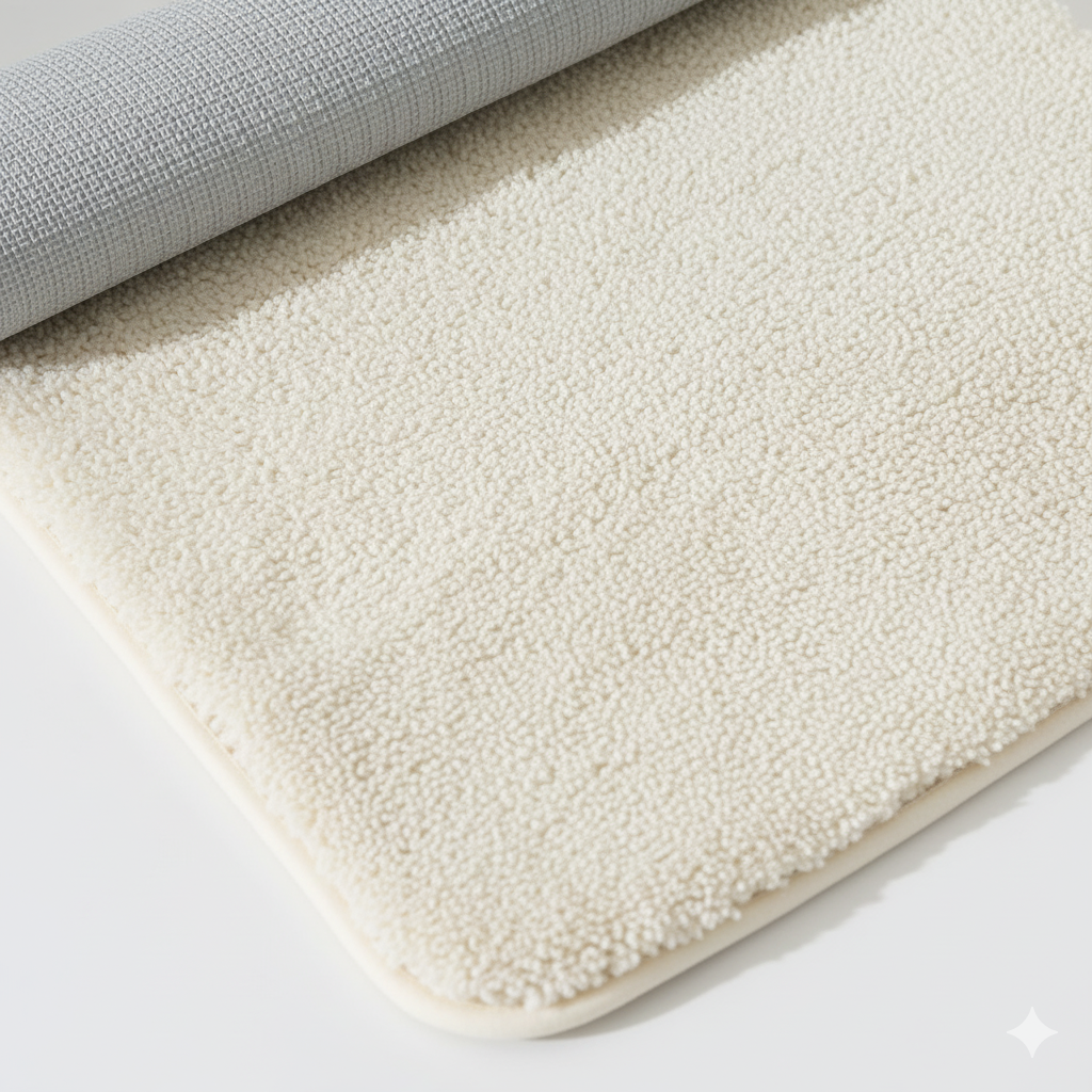 PLUSH YARN BATH MAT