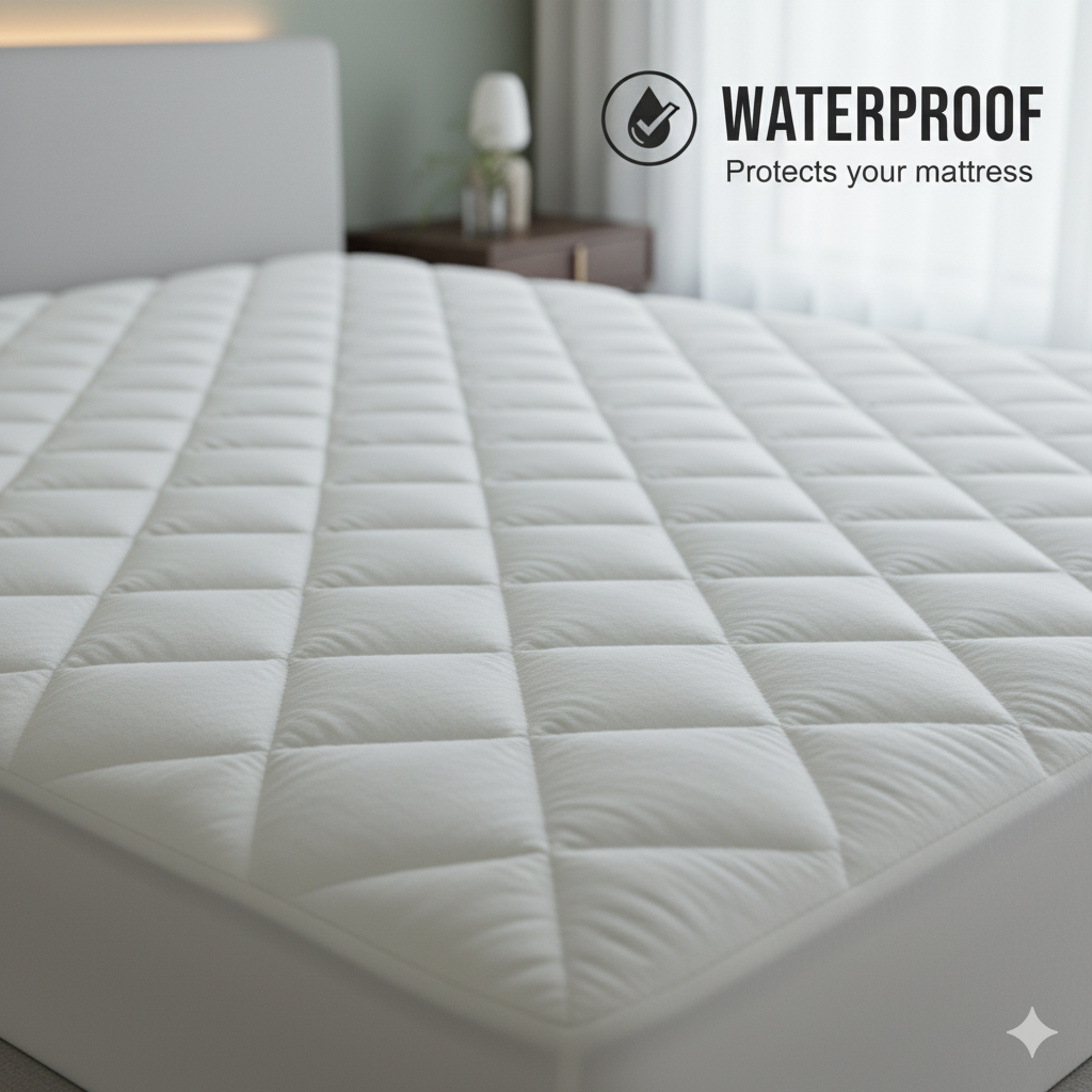 STITCHED WATERPROOF MATRESS PAD