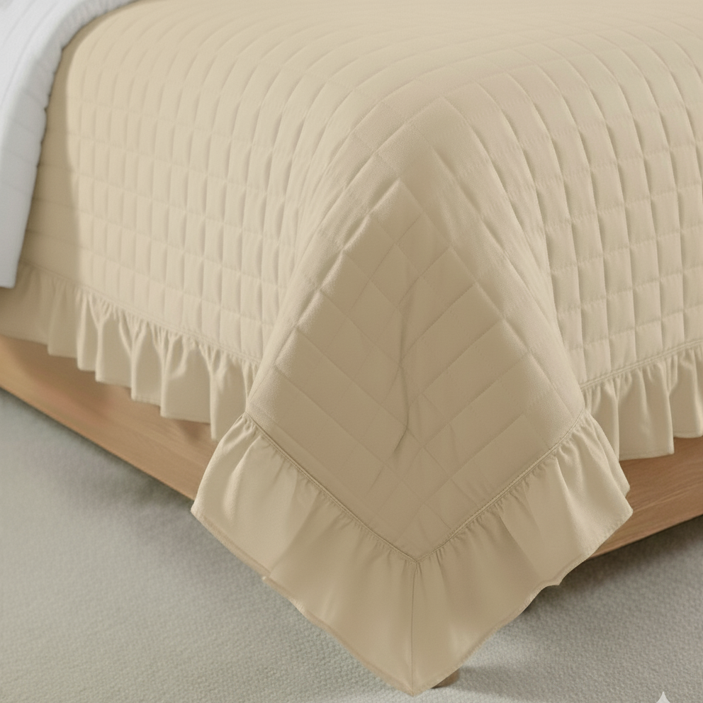 3-PIECE WASHED QUILT BEDDING SET