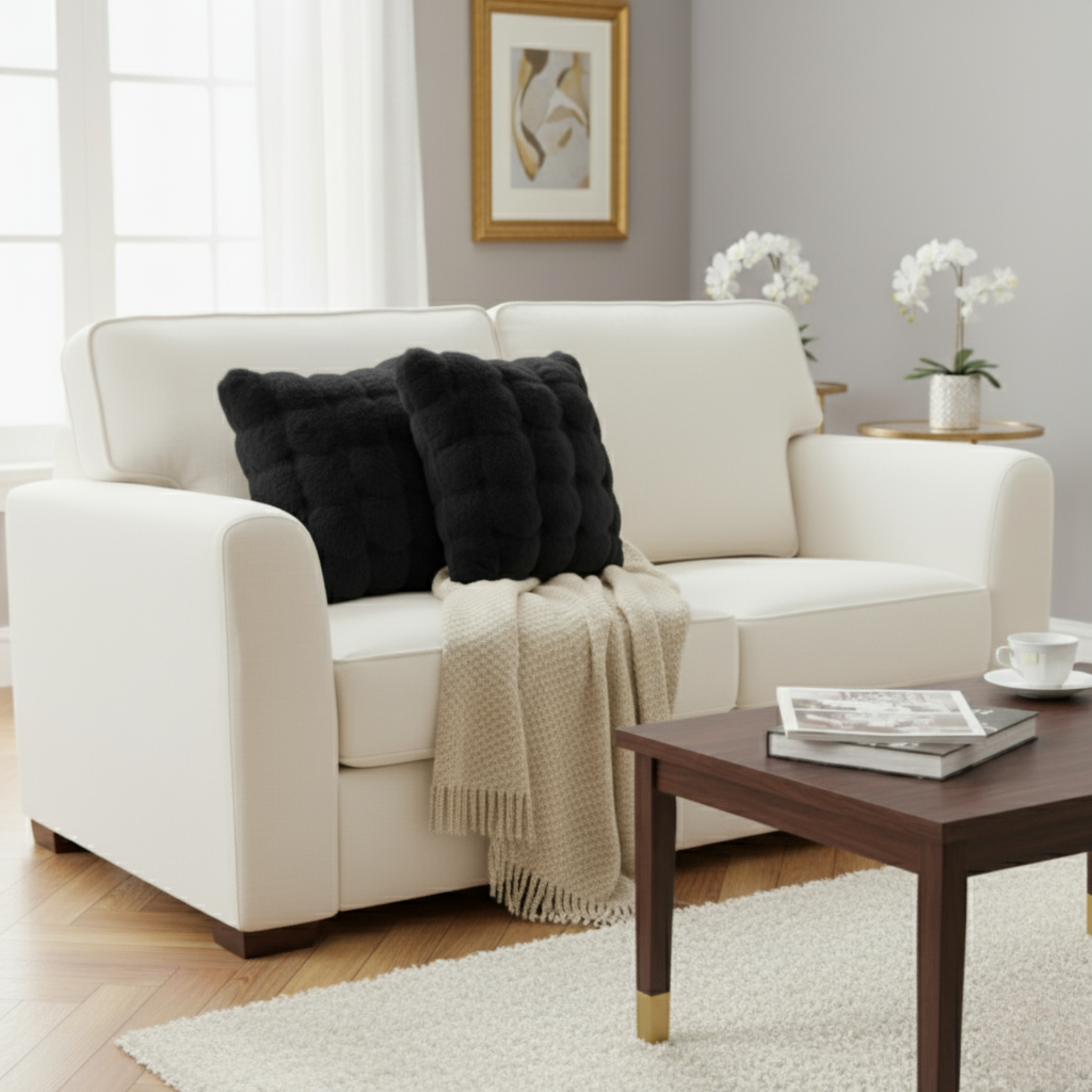 2- PACK BUBBLE TEXTURED THROW PILLOW