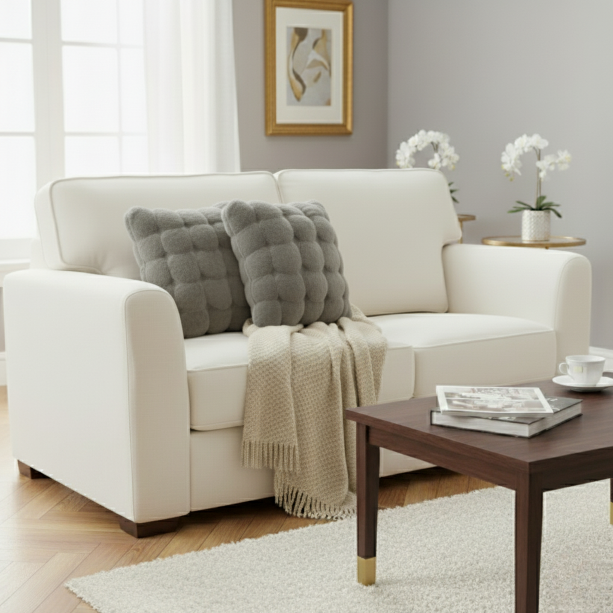 2- PACK BUBBLE TEXTURED THROW PILLOW