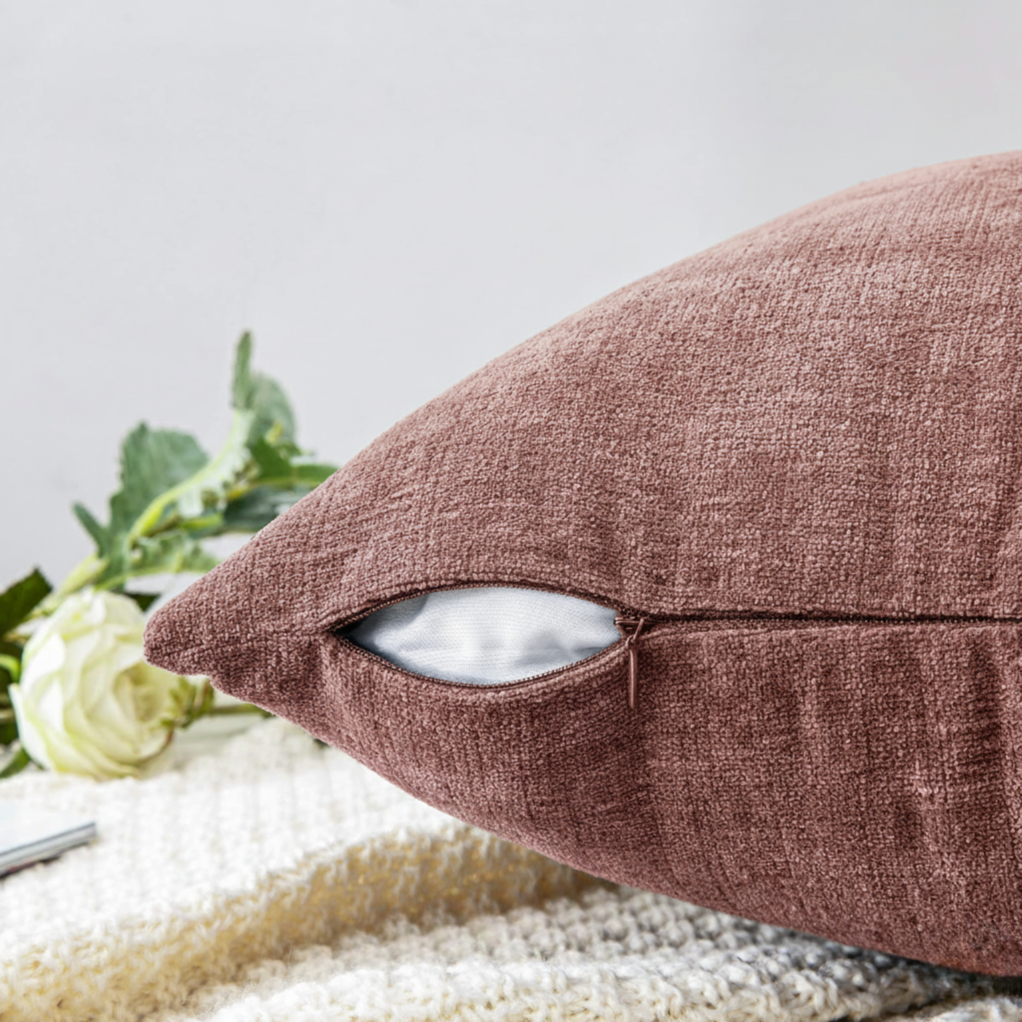 2-PACK CHENILLE THROW PILLOW