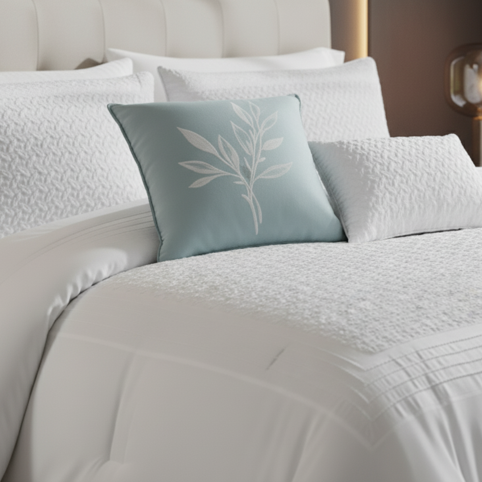 LUXE PLEATED PINTUCK TEXTURED COMFORTER SET