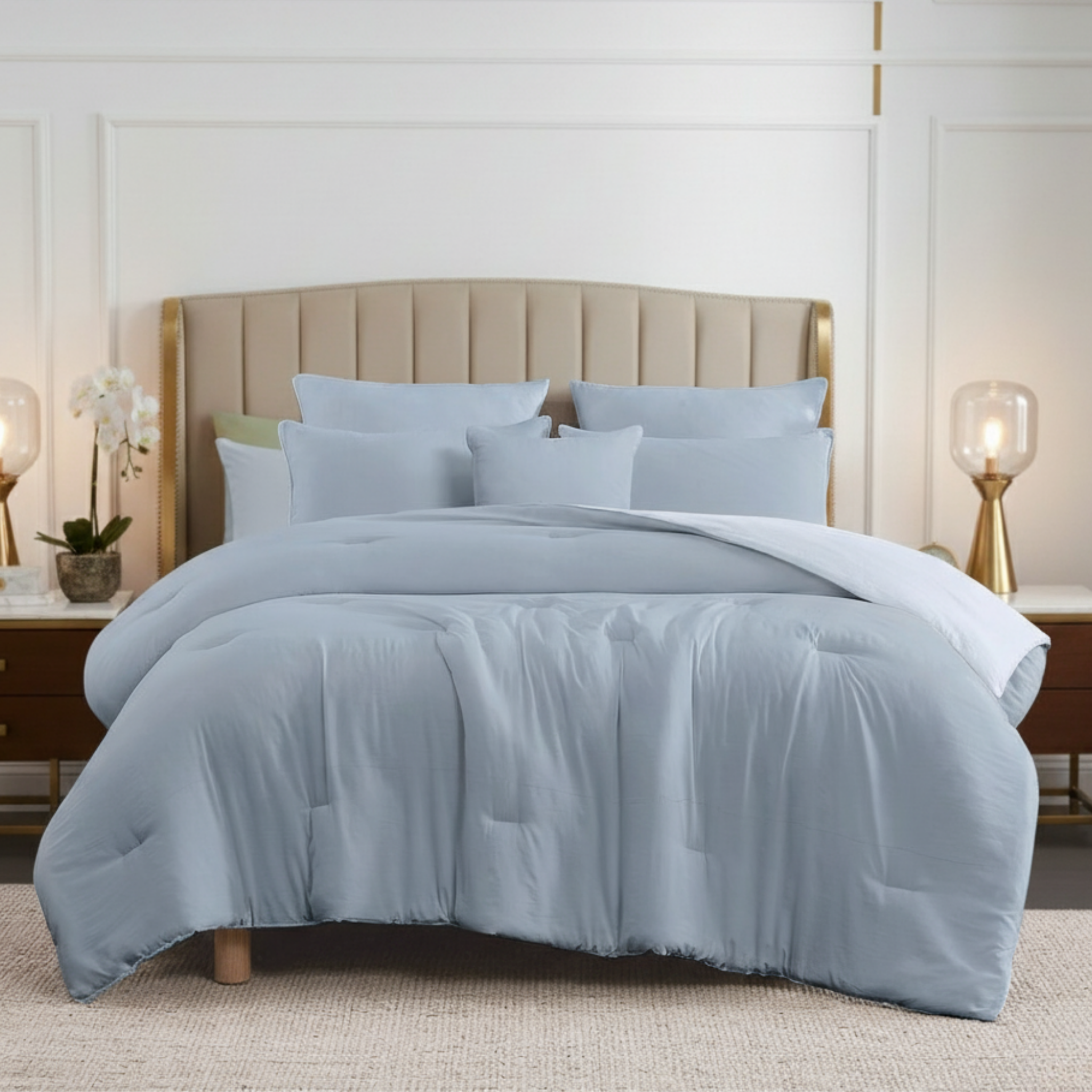 REVERSIBLE TEXTURED COMFORTER SET