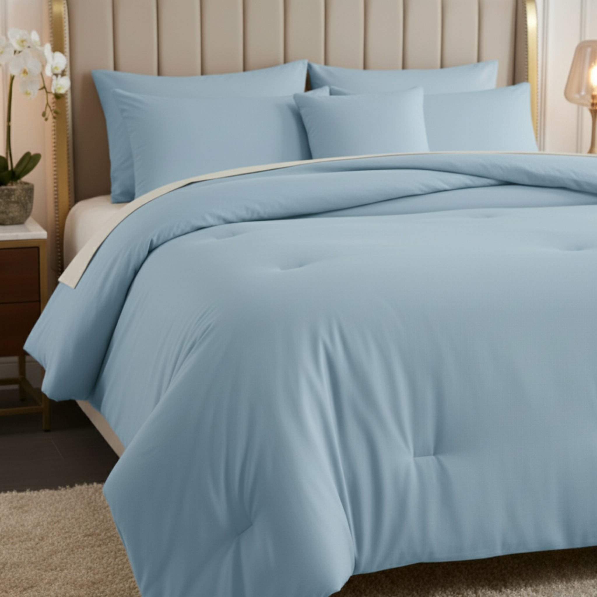 REVERSIBLE TEXTURED COMFORTER SET