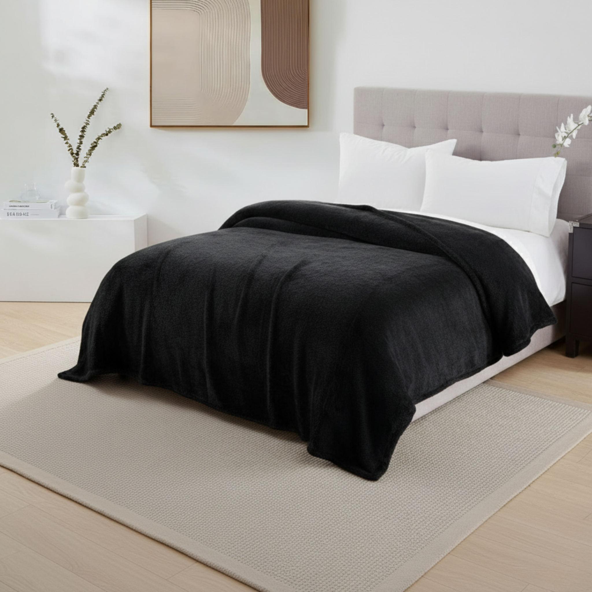 LUXURY COZY TEDDY FUR BLANKET