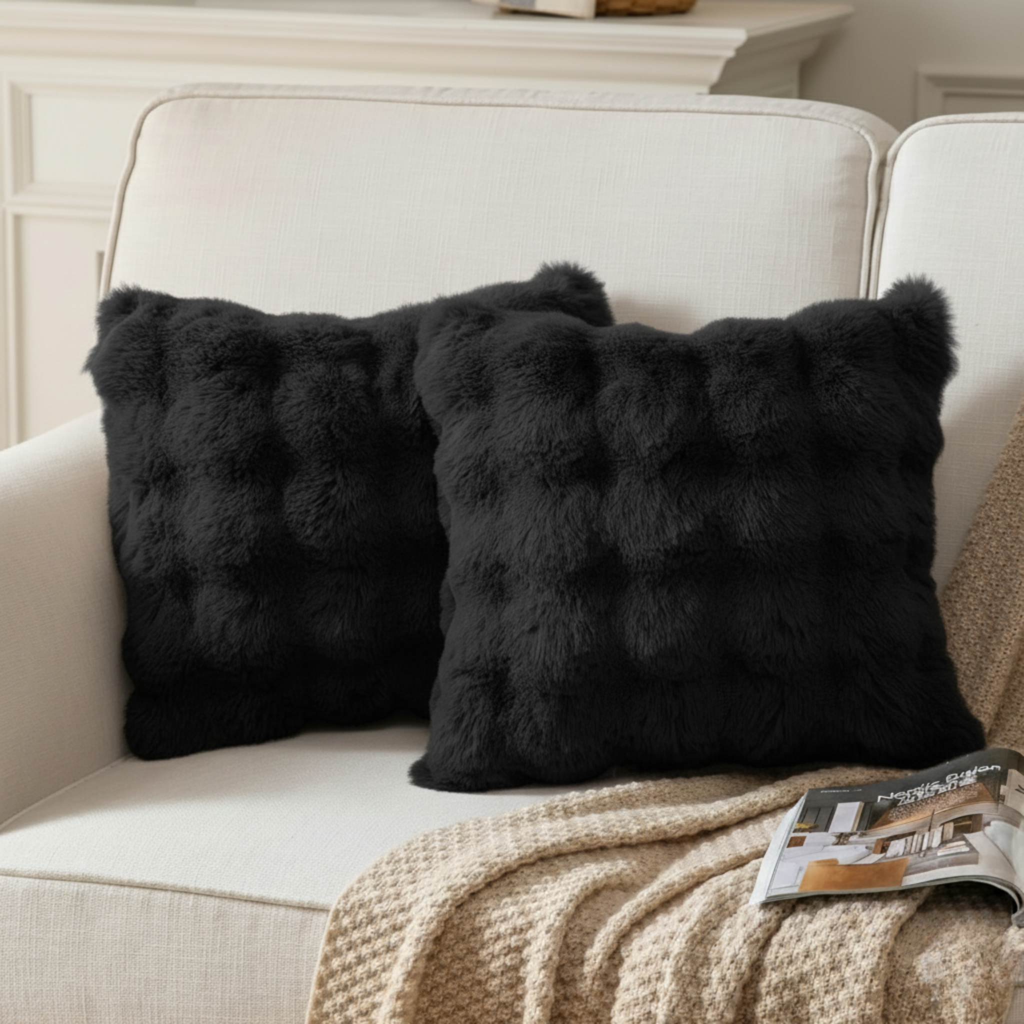 2- PACK BUBBLE TEXTURED THROW PILLOW