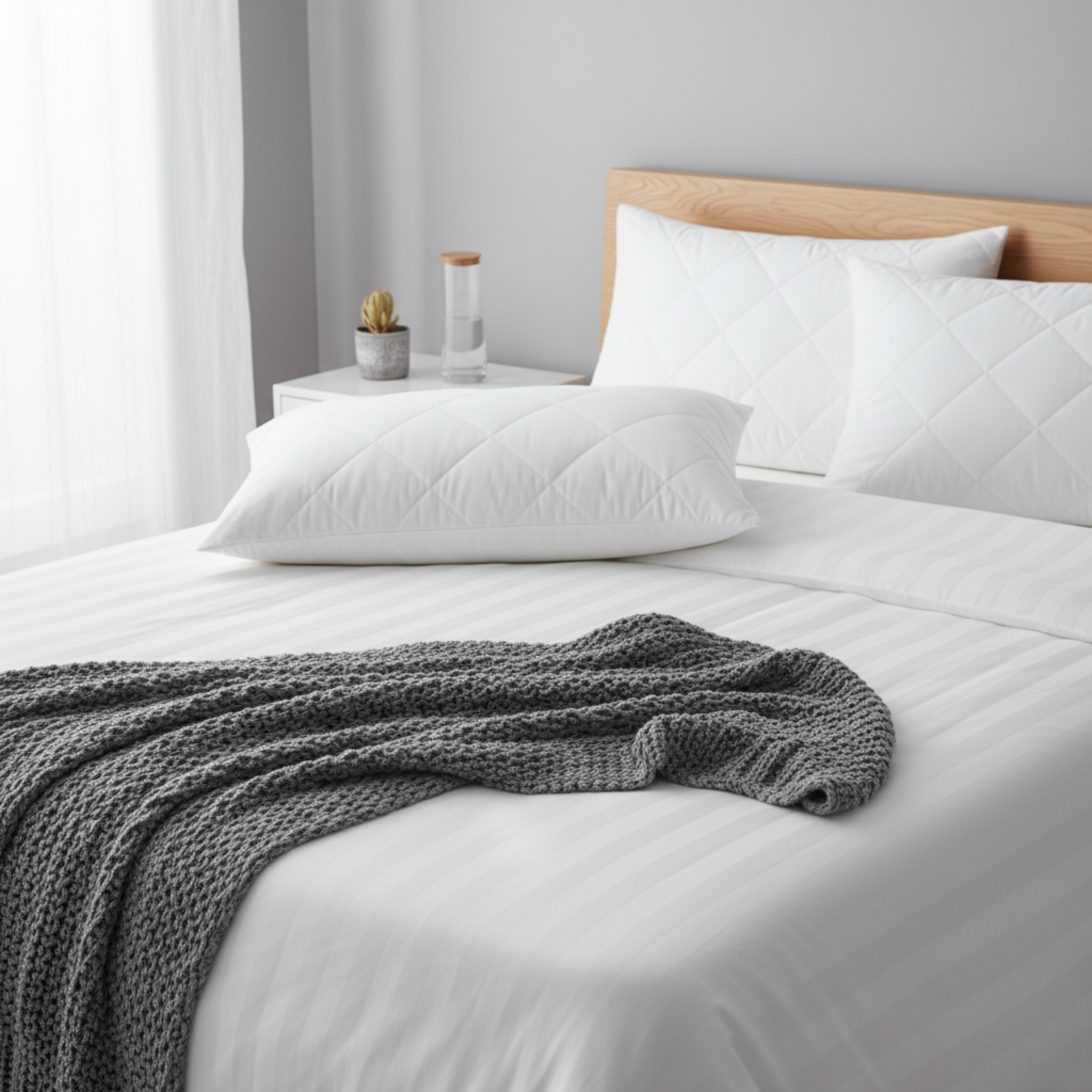 MICROFIBER COOLING MEMORY PILLOW (2-PACK)