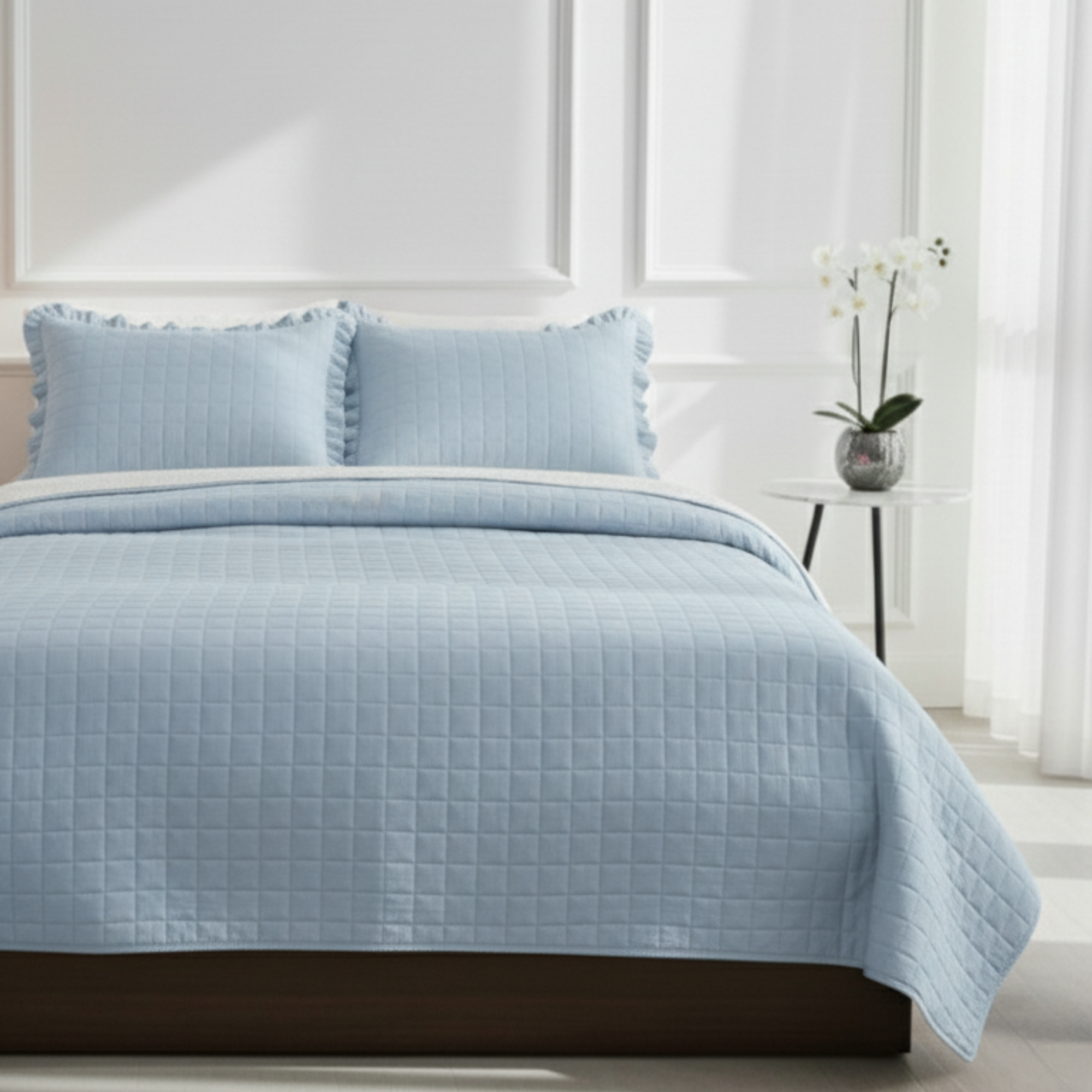 BOX TEXTURED QUILT BEDDING SET