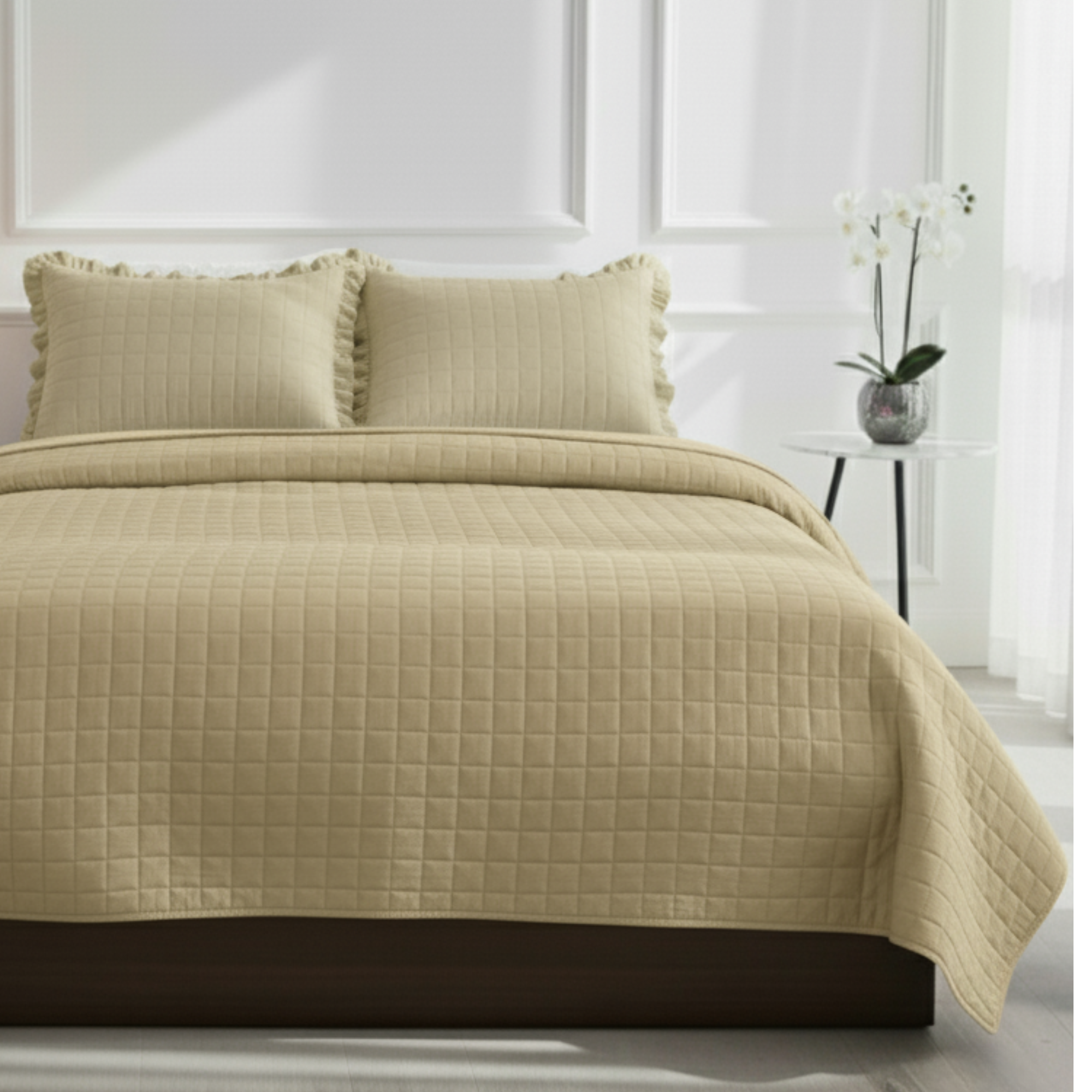 BOX TEXTURED QUILT BEDDING SET