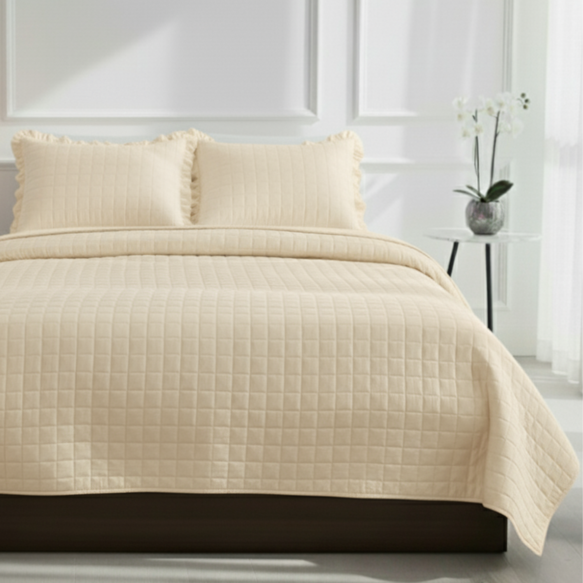 BOX TEXTURED QUILT BEDDING SET