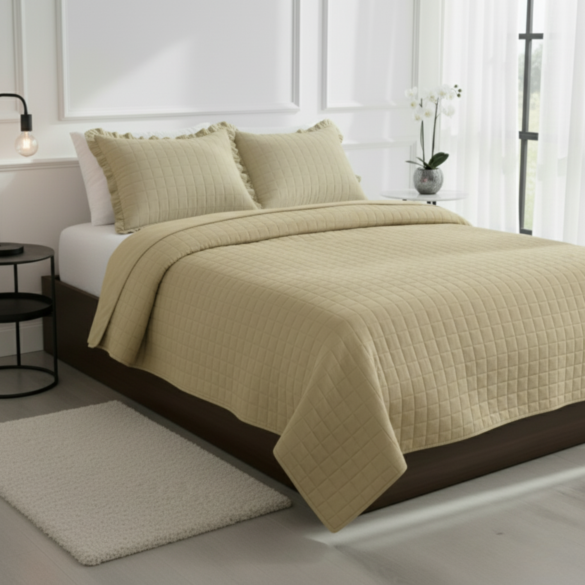 BOX TEXTURED QUILT BEDDING SET