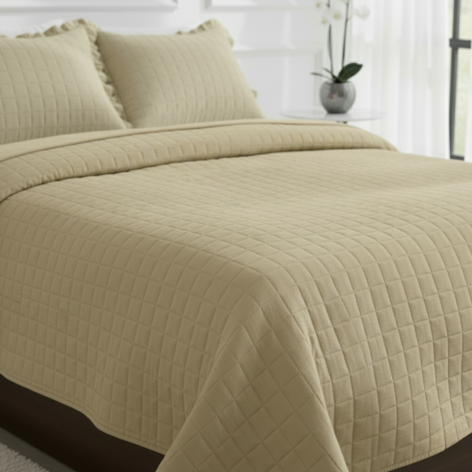 BOX TEXTURED QUILT BEDDING SET