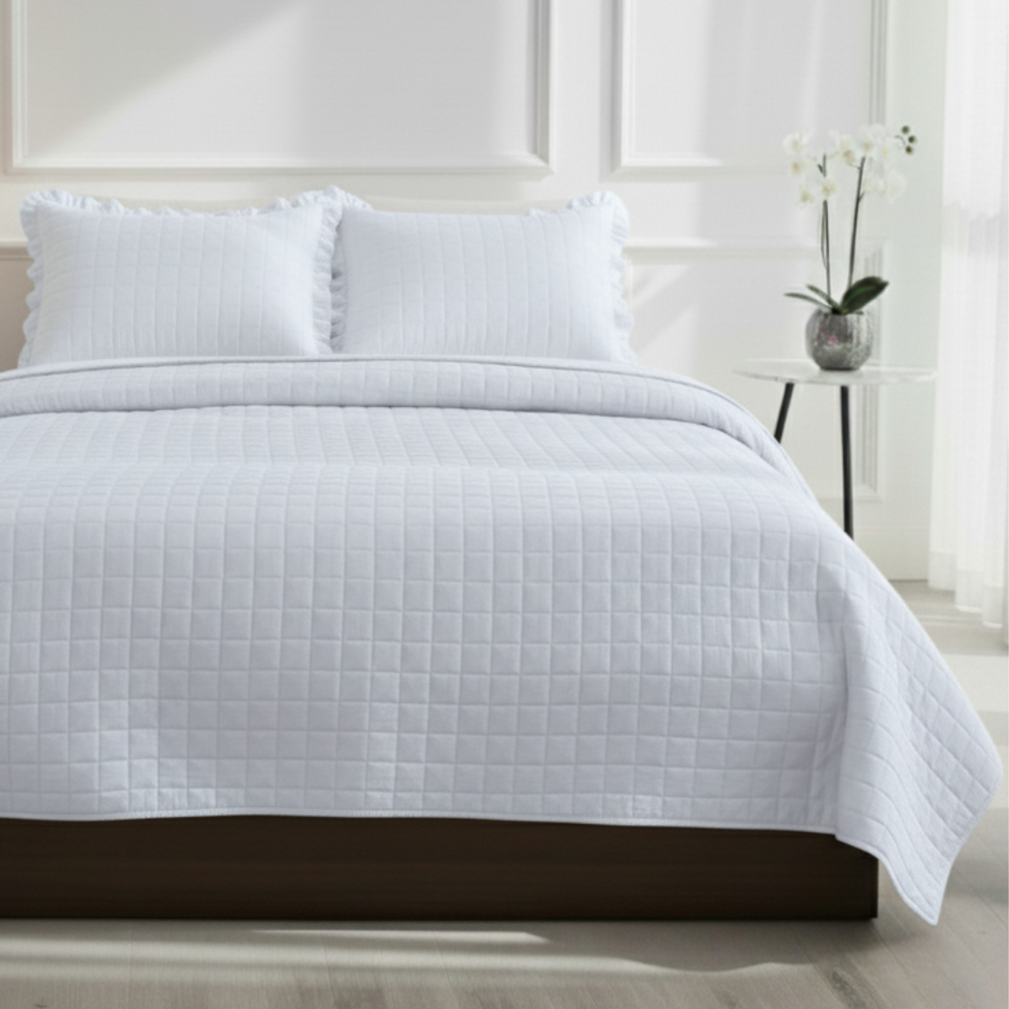 BOX TEXTURED QUILT BEDDING SET