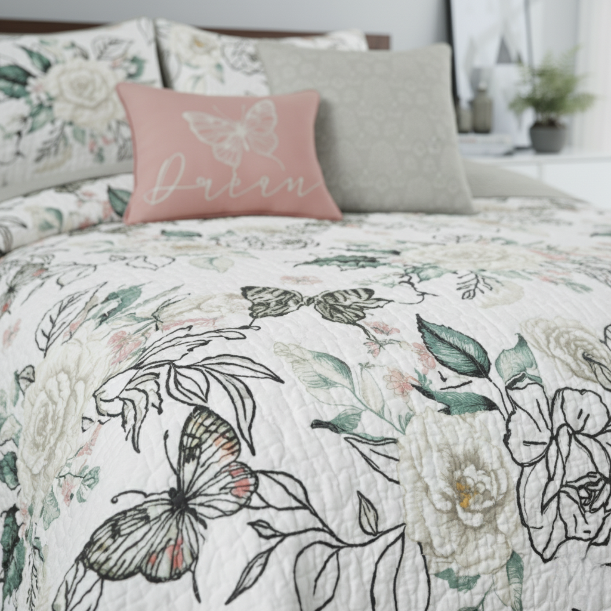 BOTANICAL REVERSIBLE QUIT SET