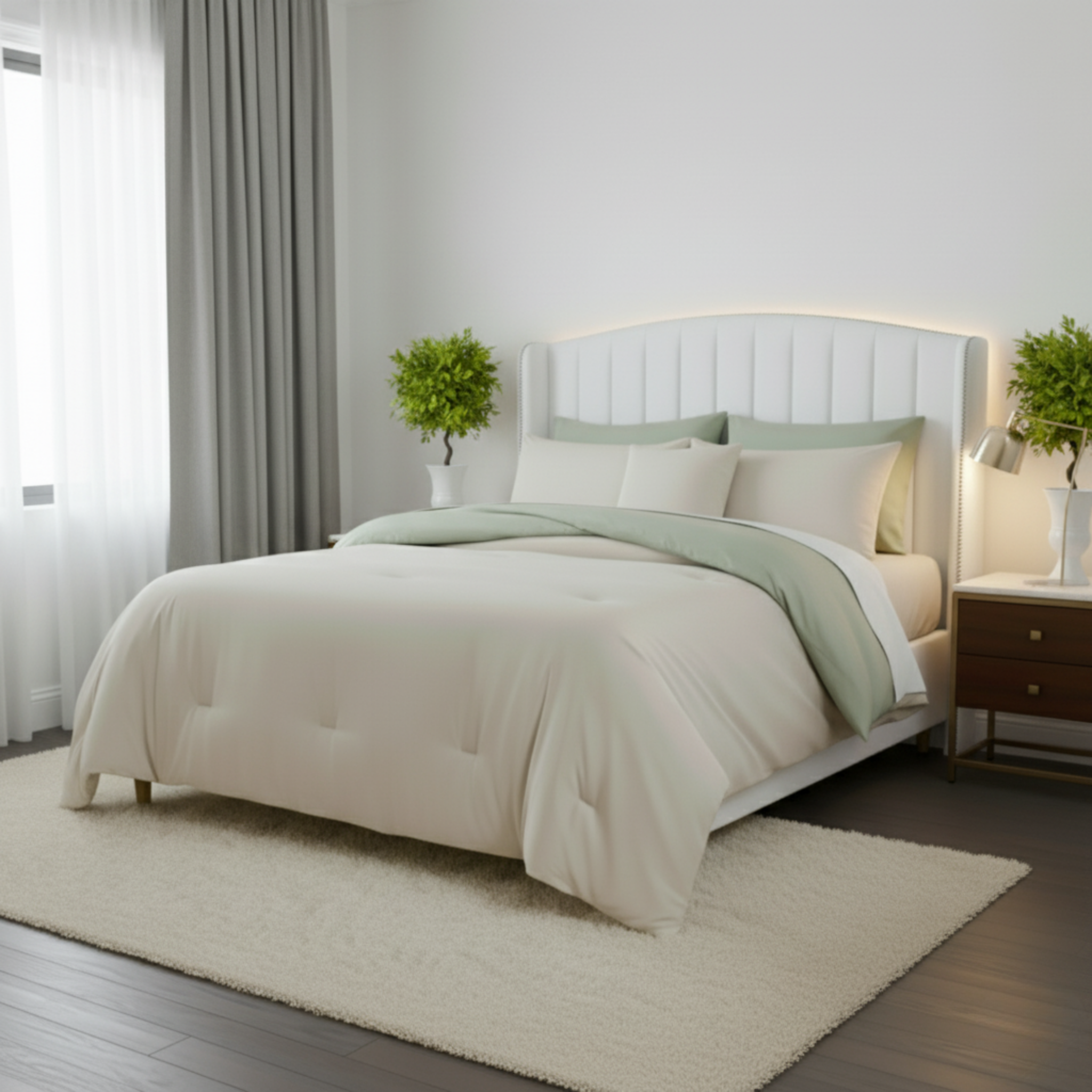 REVERSIBLE TEXTURED COMFORTER SET