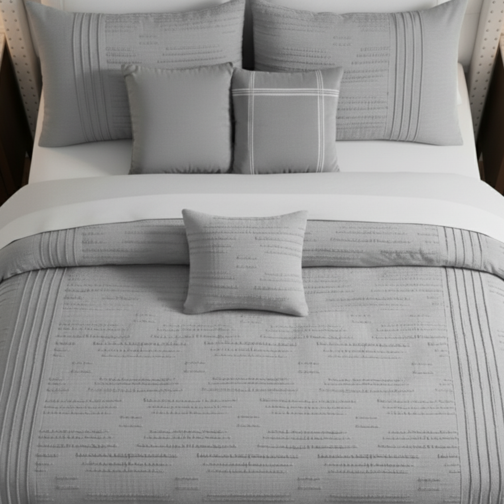 MODERN TEXTURED COMFORTER 6-PIECE SET