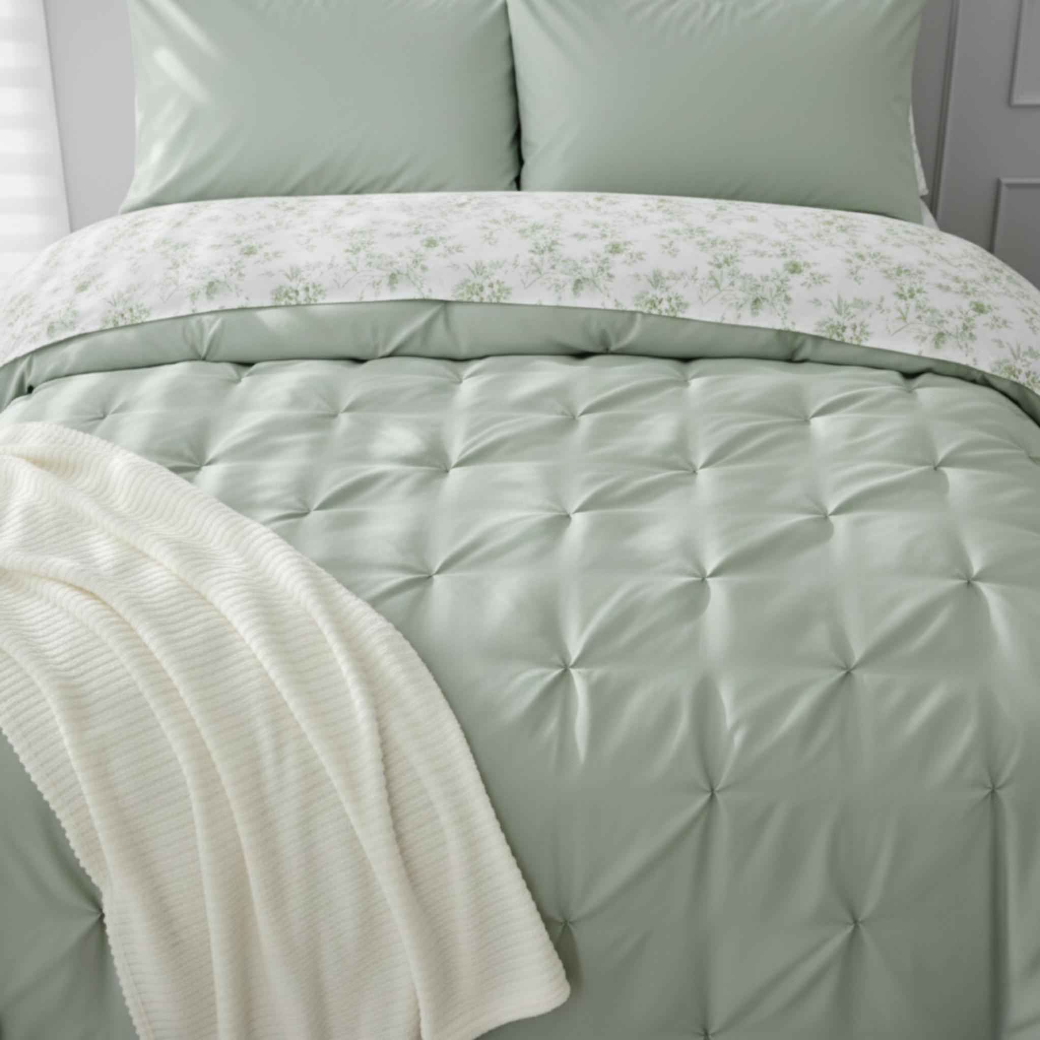 SERENE GARDEN REVERSIBLE COMFORTER SET (Copy)