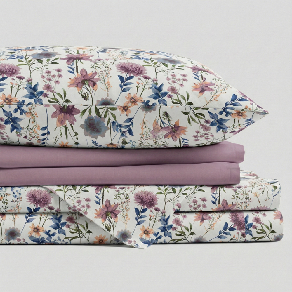 BOTANICAL FLOWER 6-PIECE PATTERN SHEET SET