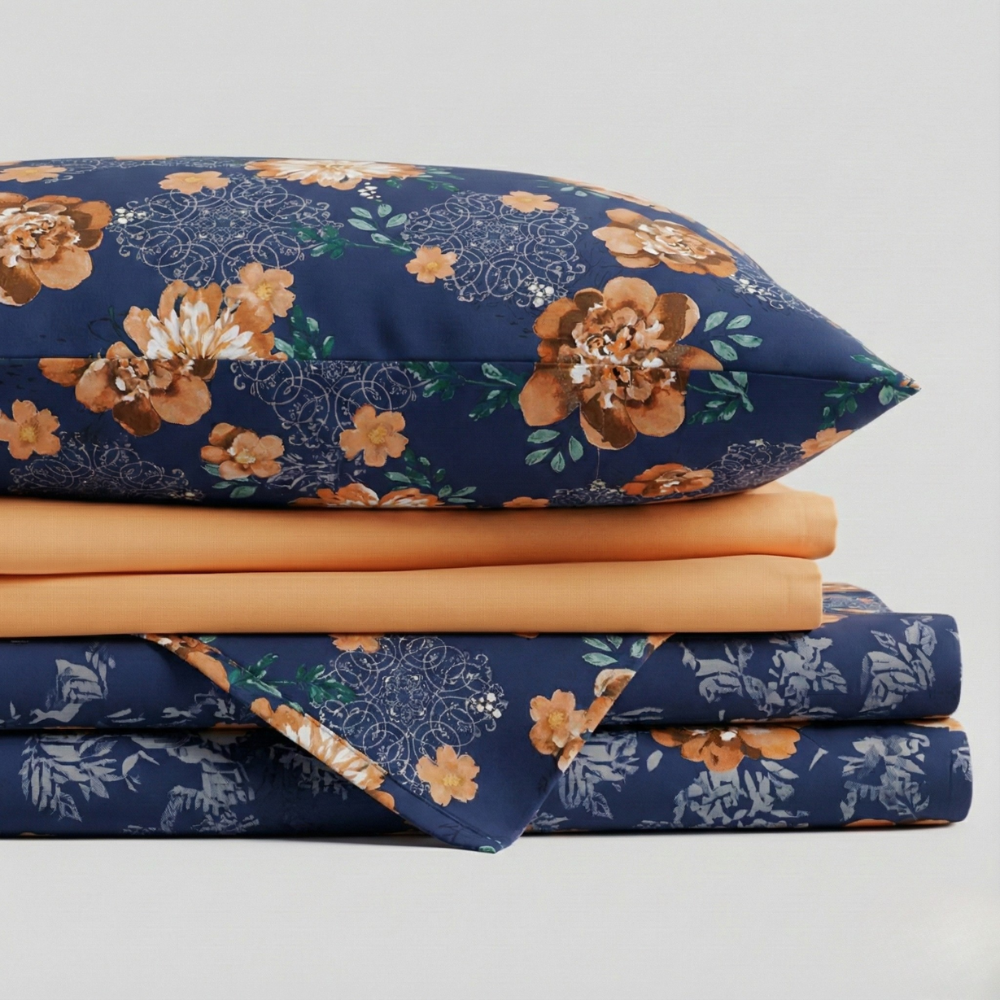 WILDFLOWER FLORAL 6-PIECE PATTERN SHEET SET