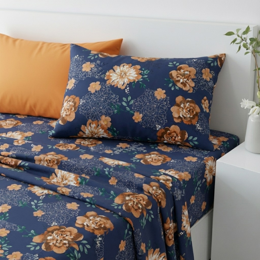 WILDFLOWER FLORAL 6-PIECE PATTERN SHEET SET
