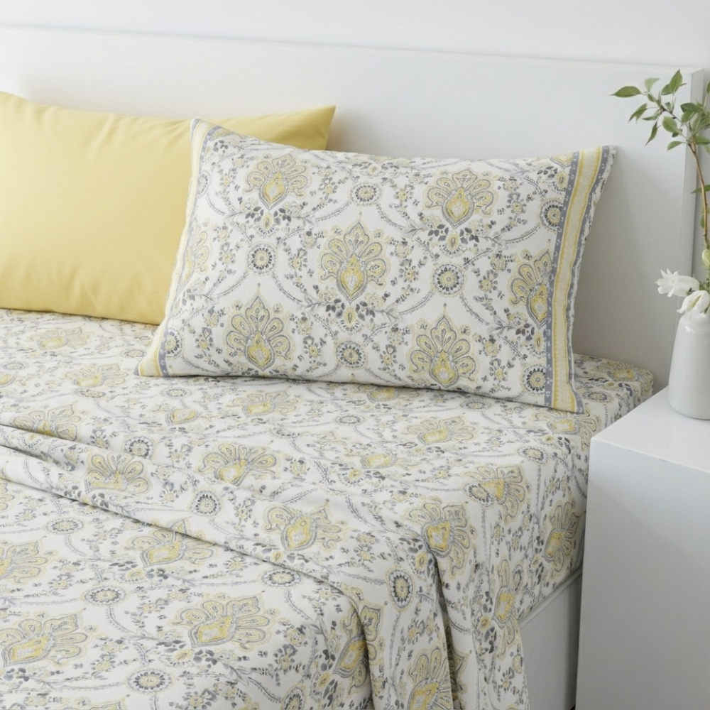 SUNNY MORNING FLORAL 6-PIECE PATTERN SHEET SET