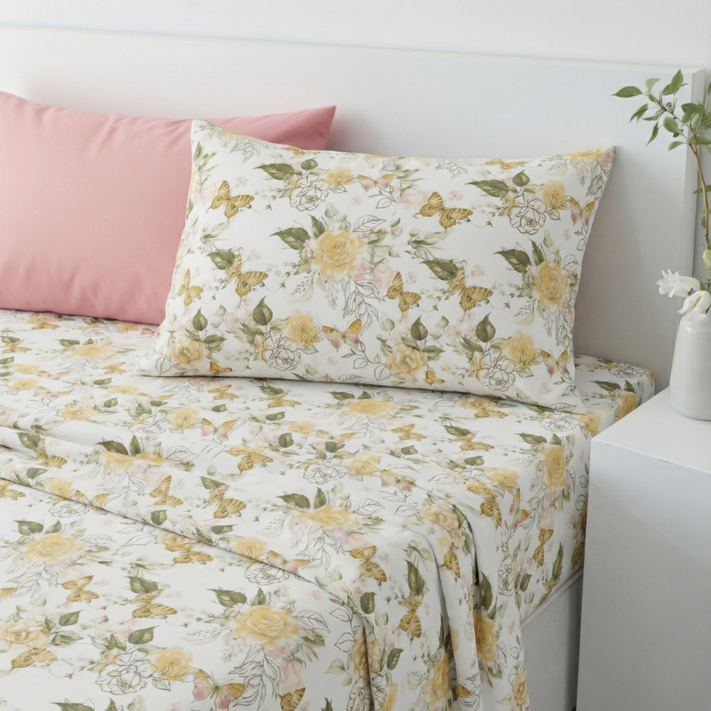 GARDEN ROSE & BUTTERFLY 6-PIECE PATTERN SHEET SET