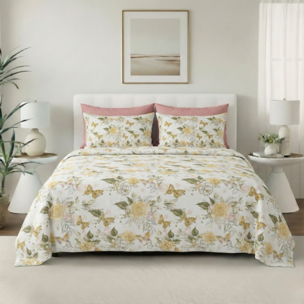 GARDEN ROSE & BUTTERFLY 6-PIECE PATTERN SHEET SET
