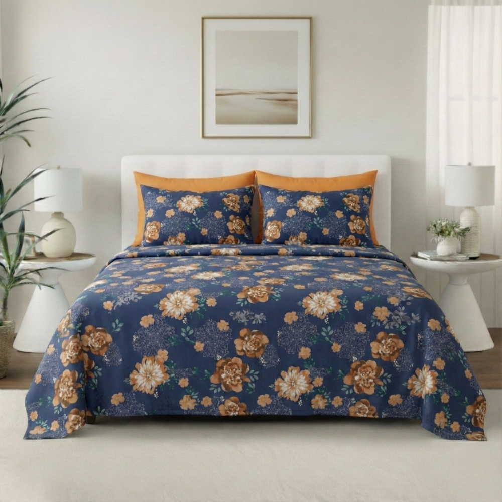 WILDFLOWER FLORAL 6-PIECE PATTERN SHEET SET