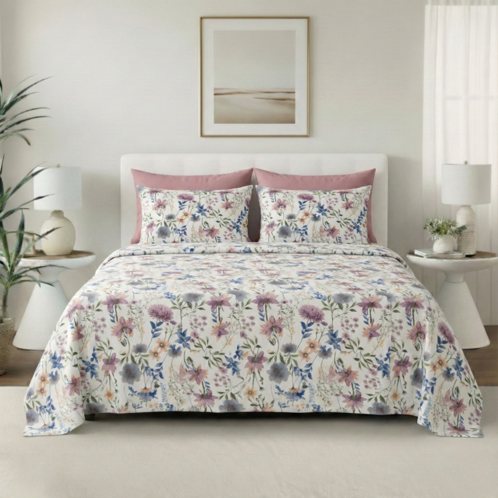 BOTANICAL FLOWER 6-PIECE PATTERN SHEET SET