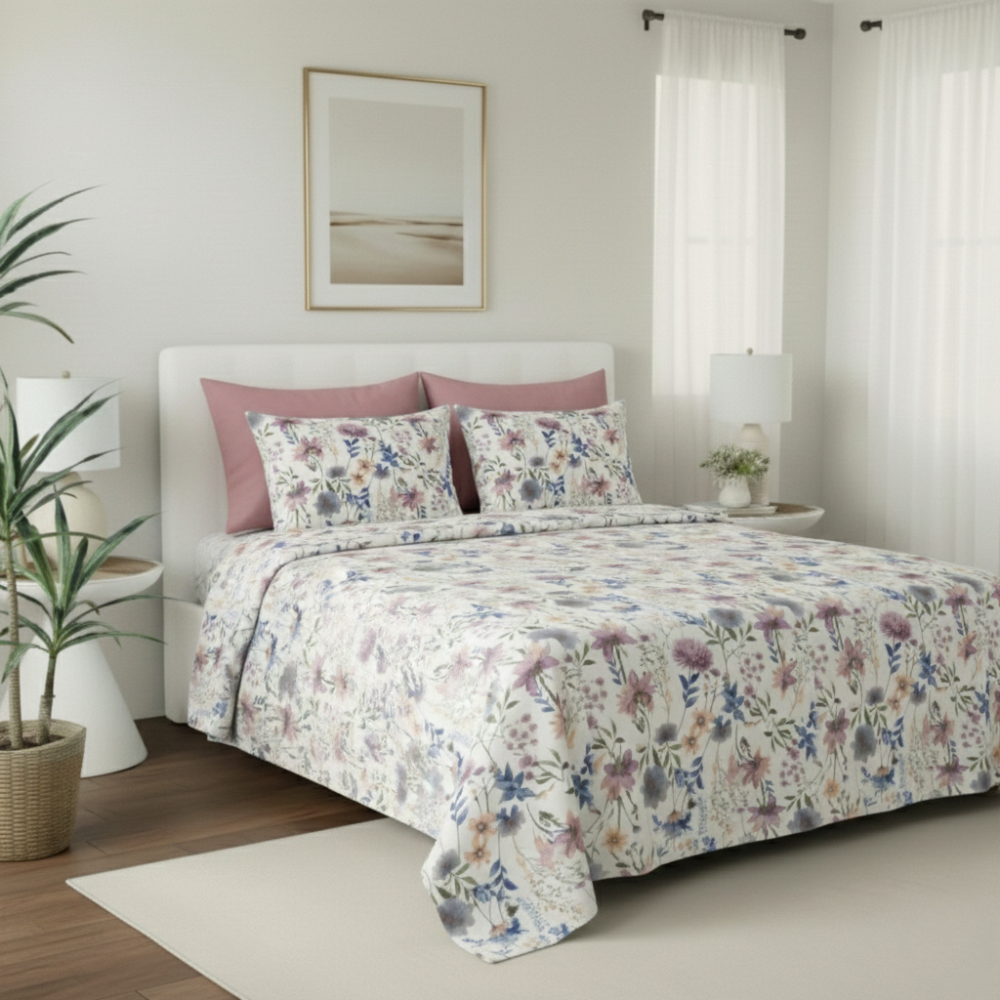 BOTANICAL FLOWER 6-PIECE PATTERN SHEET SET
