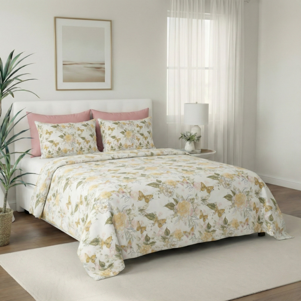GARDEN ROSE & BUTTERFLY 6-PIECE PATTERN SHEET SET