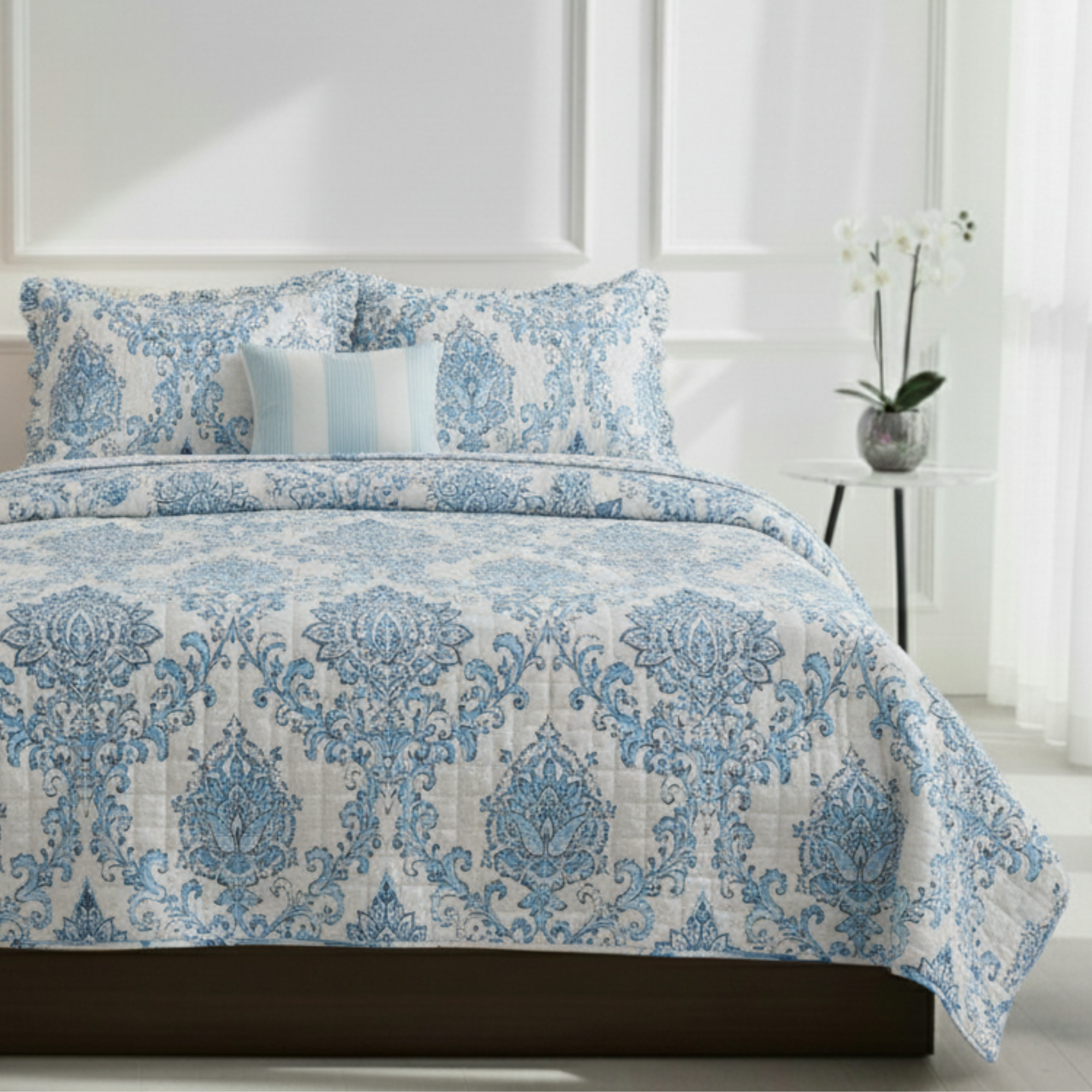 COASTAL BLUE REVERSIBLE QUIT SET