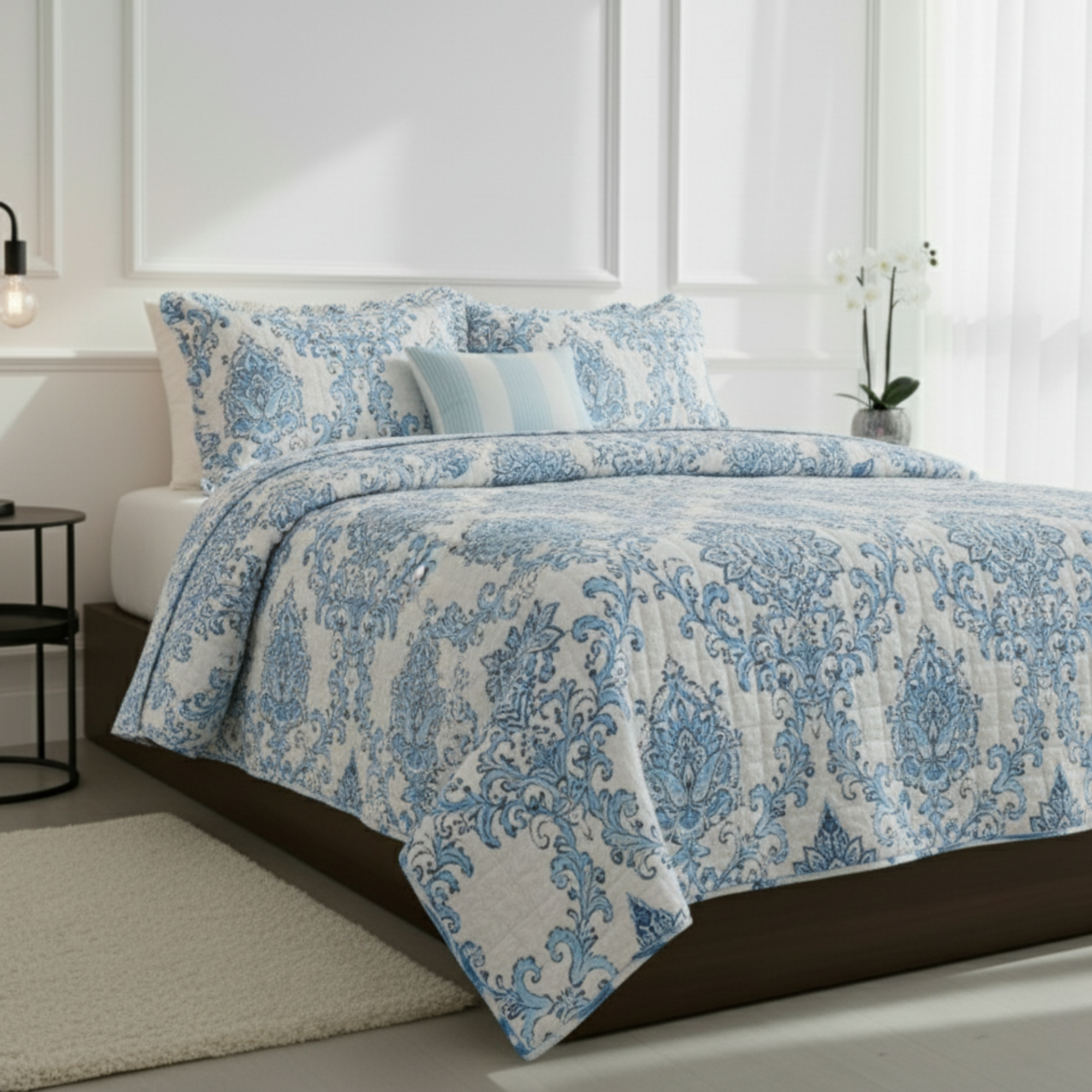 COASTAL BLUE REVERSIBLE QUIT SET