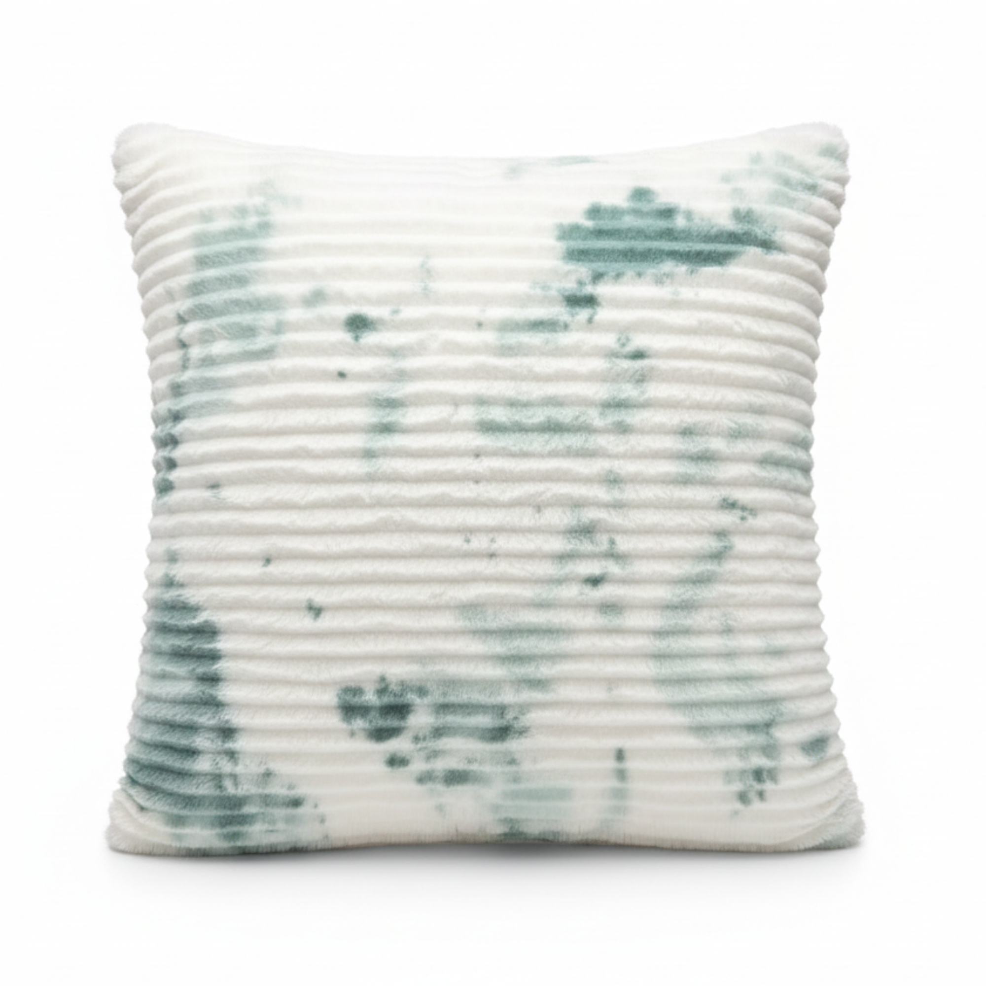 FAUX FUR RIBBED TEXTURED DECOR PILLOW