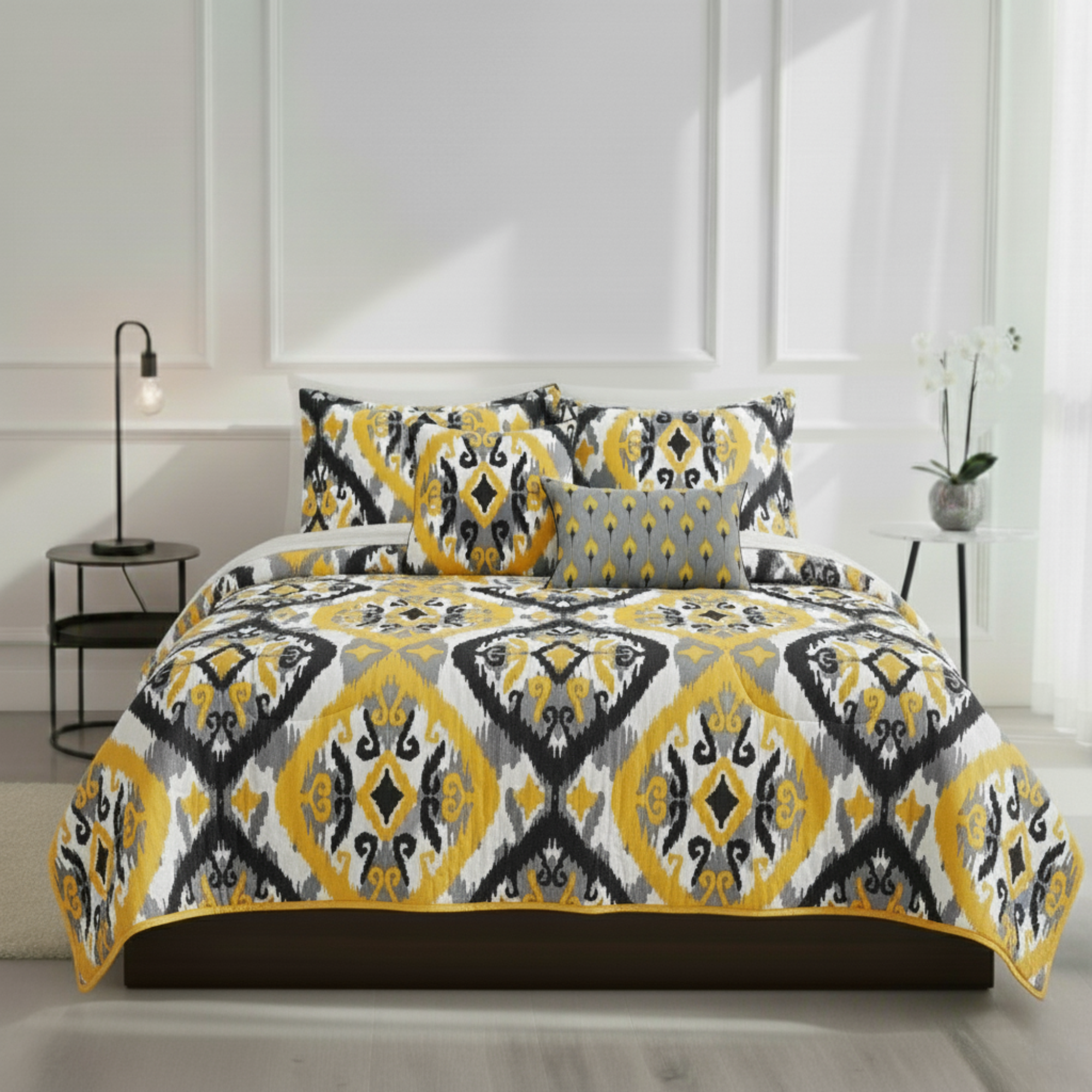 MODERN GEOMETRIC PATTERN COMFORTER SET