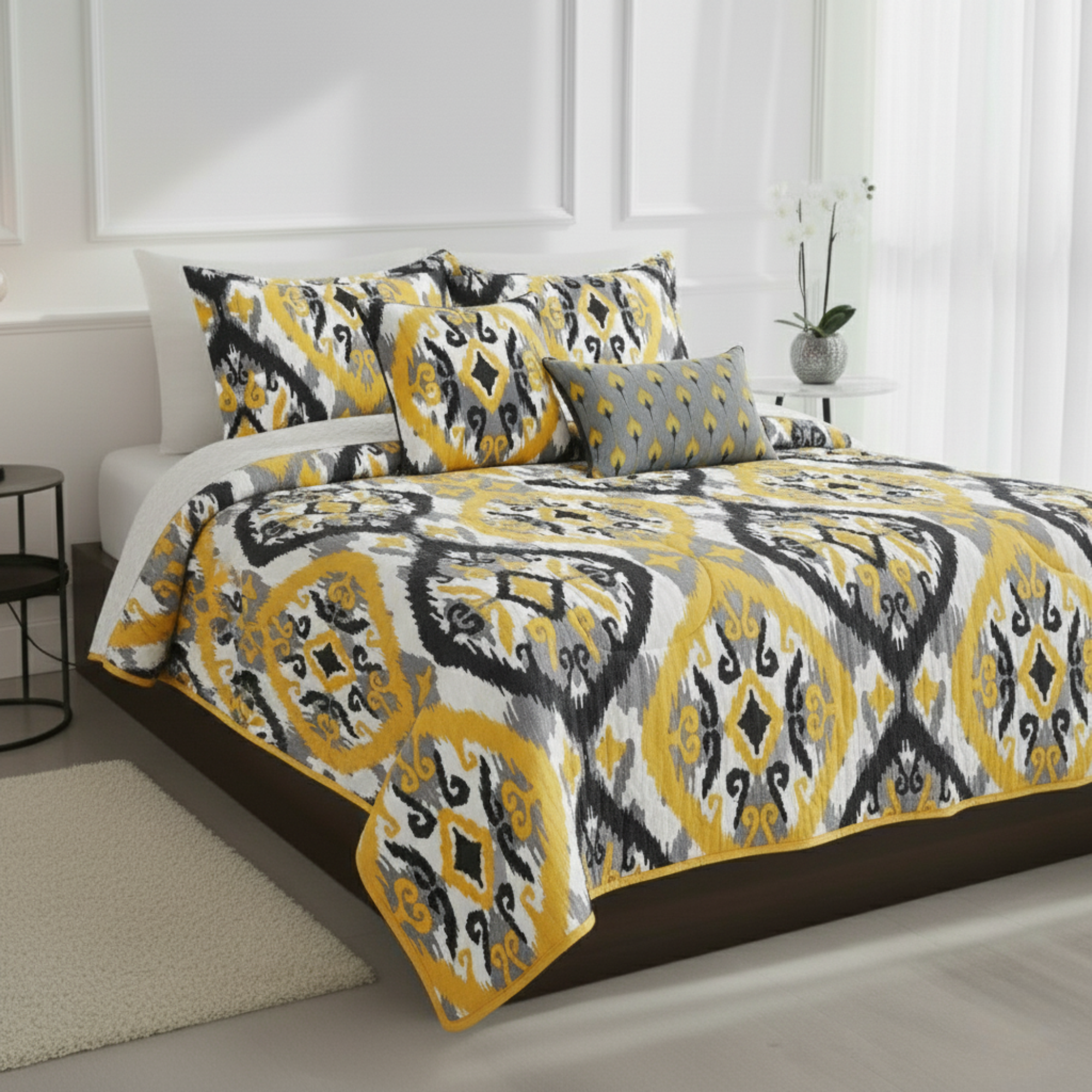 MODERN GEOMETRIC PATTERN COMFORTER SET