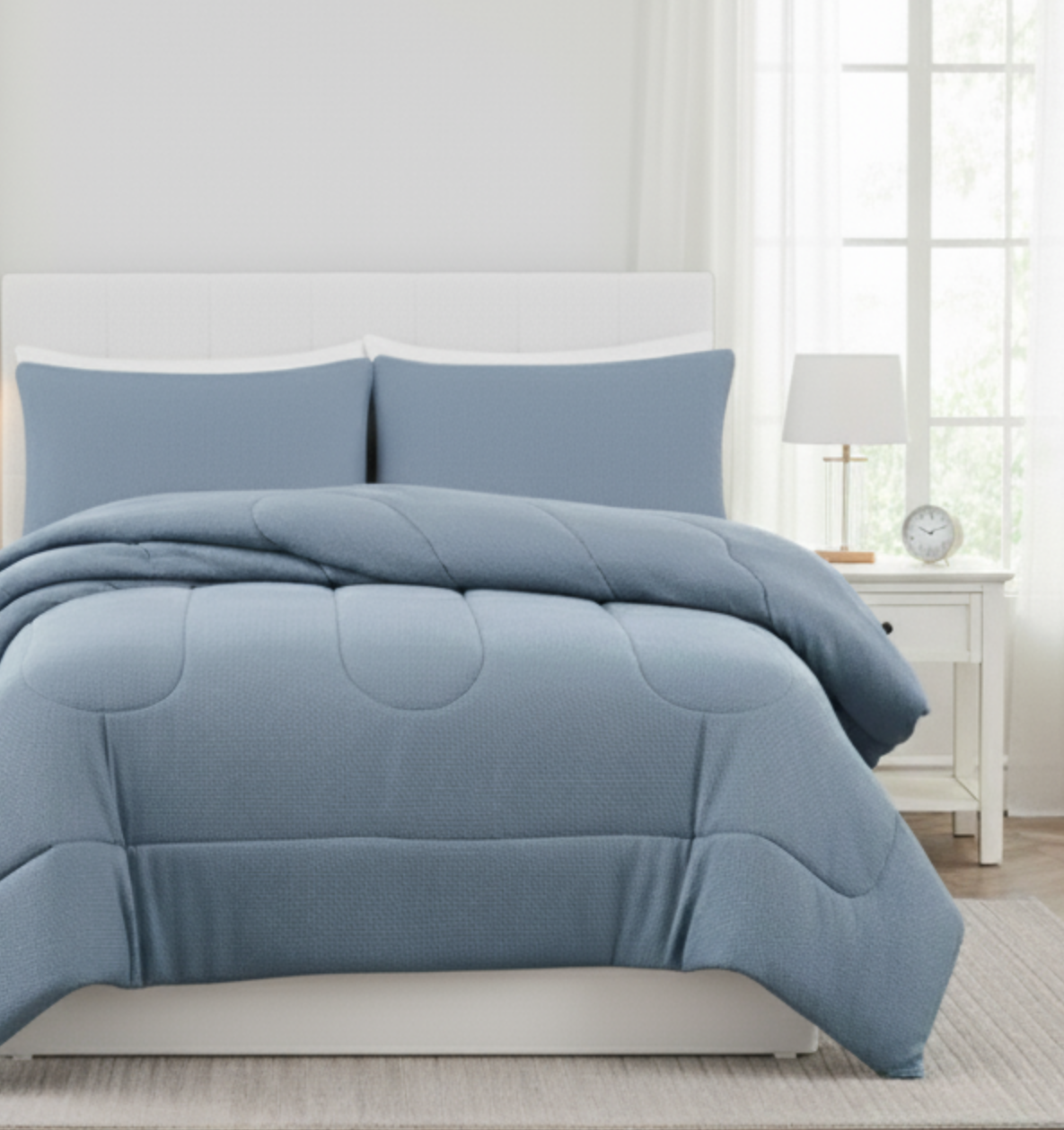 DIMENSIONAL DIAMOND TEXTURE COMFORTER SET