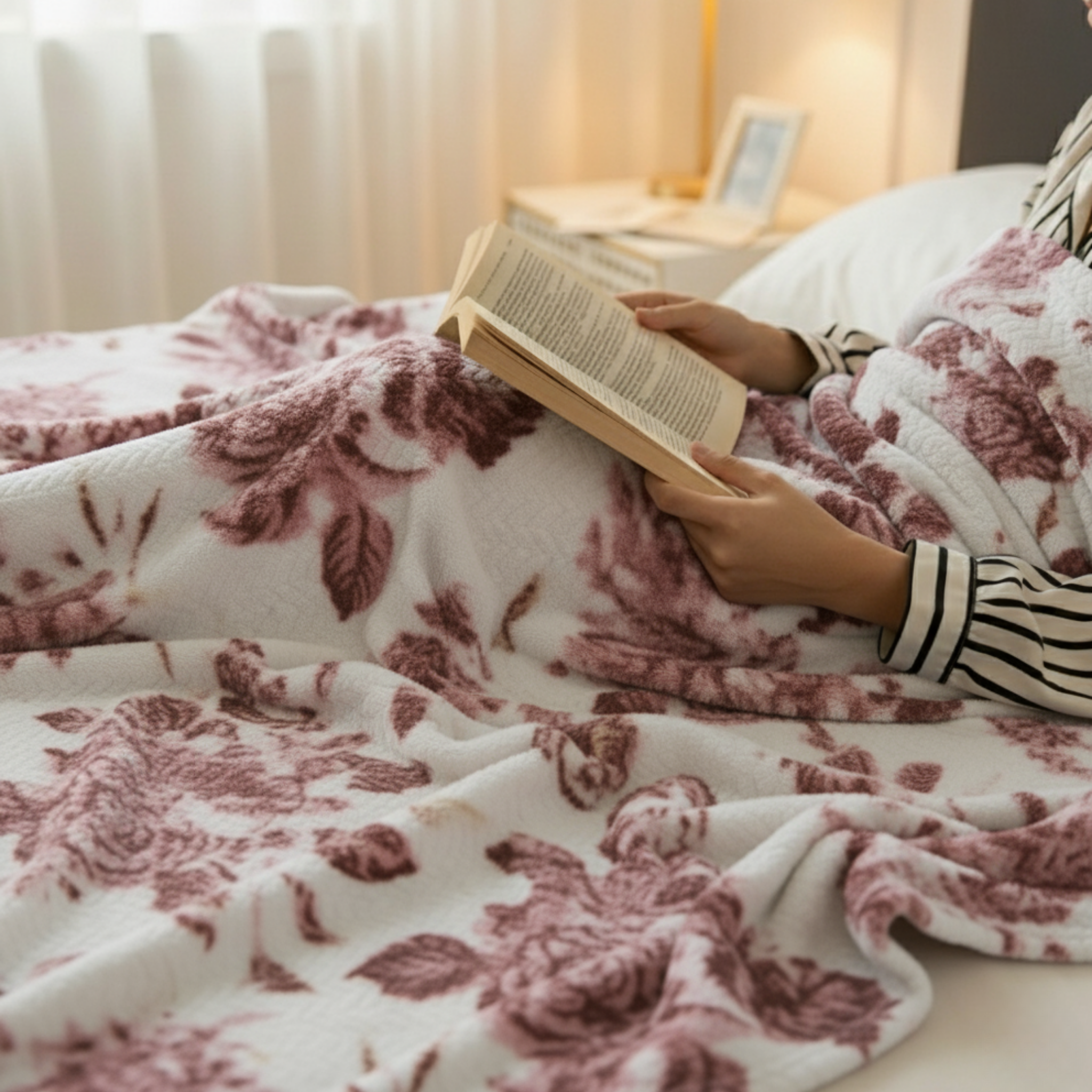 FLORA VELVET PLUSH THROW BLANKET